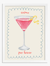 Cosmo, Por Favor Art Print - White