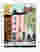 Pastel City Stroll Art Print - White