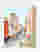 Pastel City Streetscape Art Print - White