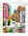 Pastel City Stroll Art Print White
