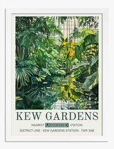 Kew Gardens Oasis Art Print - White