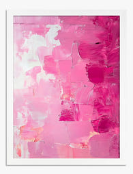 Blush Expression Art Print - White