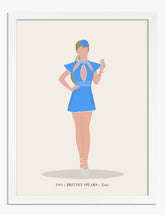 Iconic Pop Moment: 2000s Art Print - White