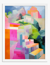 Colorful Andes Vista Art Print - White