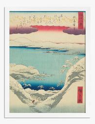 Tranquil Shoreline by Hiroshige Art Print White