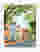 Pastel Rowhouse Streetview Art Print - White