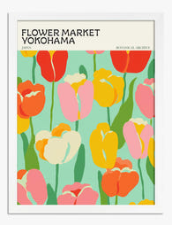 Yokohama Tulip Festival Art Print - White
