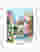 Pastel Brisbane Cityscape Art Print White