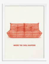 Chill Zone Sofa Sketch Art Print