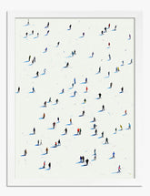 Winter Wanderers Art Print - White