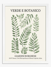 Botanical Elegance Art Print - White