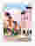 Pastel City Streetscape Art Print - White