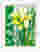 Retro Japanese Daffodil Art Print - White