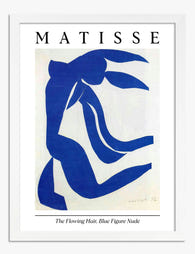 Matisse Blue Nude Figure Art Print - White