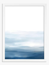 Oceanic Whisper Art Print - White