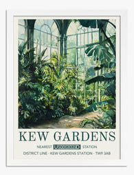Kew Gardens Orangery Art Print - White