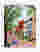 Pastel City Stroll Art Print - White