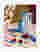 Matisse-Inspired Striped Still Life Art Print - White