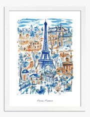 Watercolor Eiffel Tower Art Prints