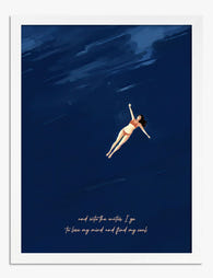 Ocean Serenity Art Print - White