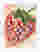 Strawberry Mosaic Delight Art Print - White