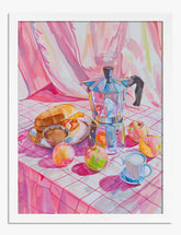Brunch Reflections Art Print - White