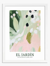 El Jardín Art Print - White