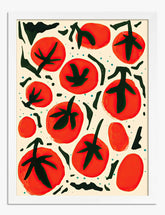 Tomato Pop Kitchen Vibe Art Print - White