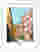 Pastel Madrid Streets Art Print - White