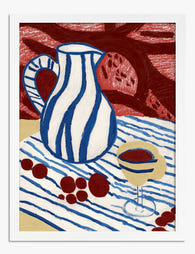Striped Still Life by Matisse Art Print - White