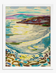 Edvard Munch, Hvitsten Landscape Art Print - White