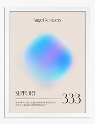 333 Aura of Support Art Print - White