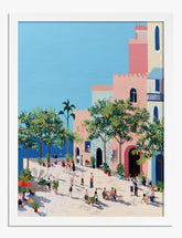 Sunlit Amalfi Escape Art Print - White
