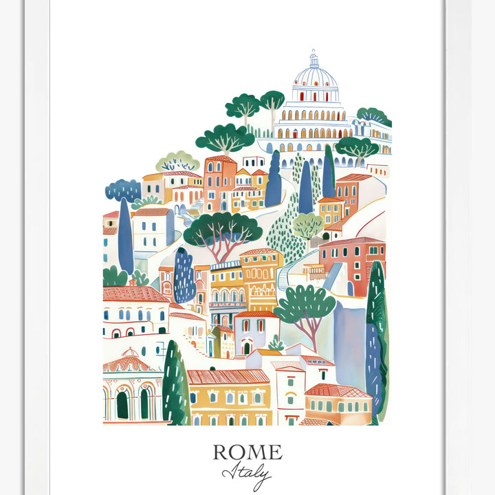 Watercolor Cityscape Art Prints