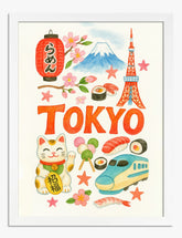 Tokyo Vibes Art Print - White