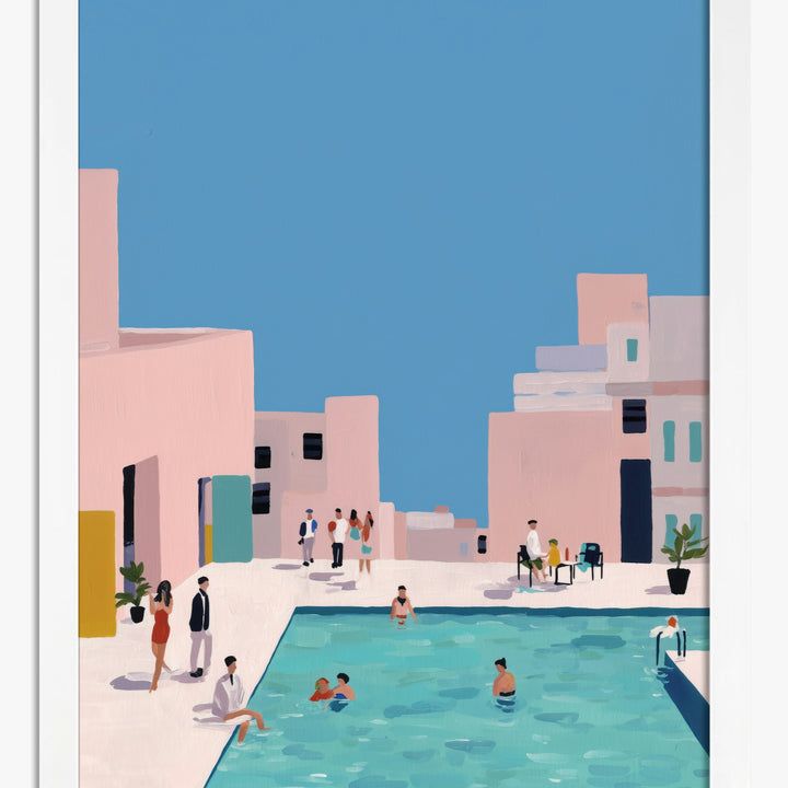 Flat Design Cityscape Art Prints