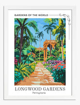 Tropical Pathway Art Print - White