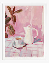 Pink Morning Ritual Art Print White