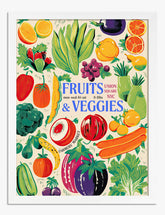 Union Square Veggie Market Art Print - White