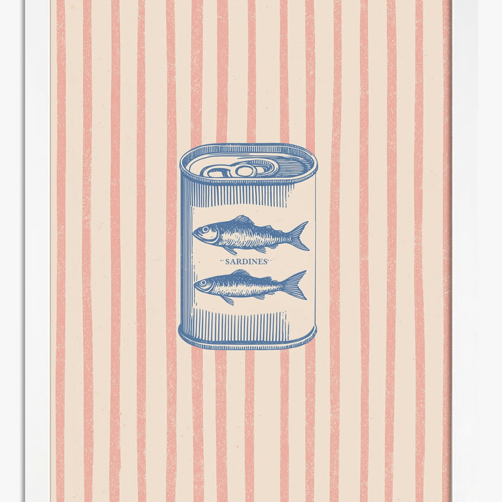 Konsttryck med sardiner