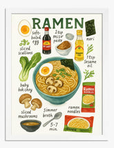 Flavorful Ramen Delight Art Print - White