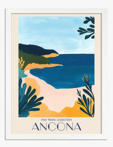 Ancona Coastal Escape Art Print - White