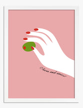 Olive Delight Art Print - White