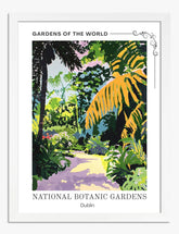 Dublins Botanical Escape Art Print - White