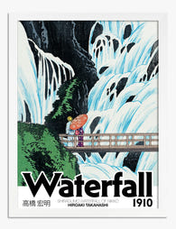 Takahashi’s Serene Falls Art Print - White