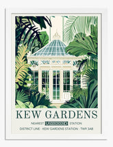 Kew Gardens Retreat Art Print - White