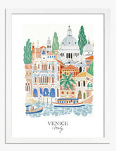 Venetian Dreamscape Art Print - White