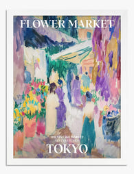 Tokyo Flower Market by Matisse Art Print - White