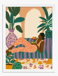 Relaxed Retreat Art Print - White