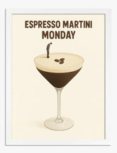 Espresso Vibes Art Print - White